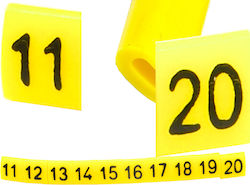 Wire Marker Oz-0 11-20 Yellow 100pcs