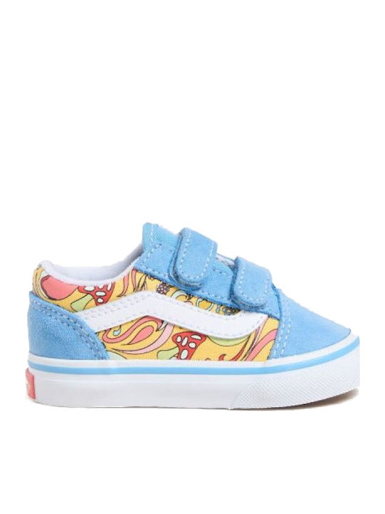 Old Skool V Παιδικά Sneakers με Σκρατς Γαλάζια