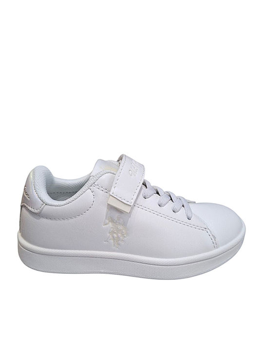 Kids Sneakers with Scratch White