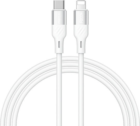 Recci USB-C to Lightning Cable 30W Λευκό 1.5m (RS22CL)