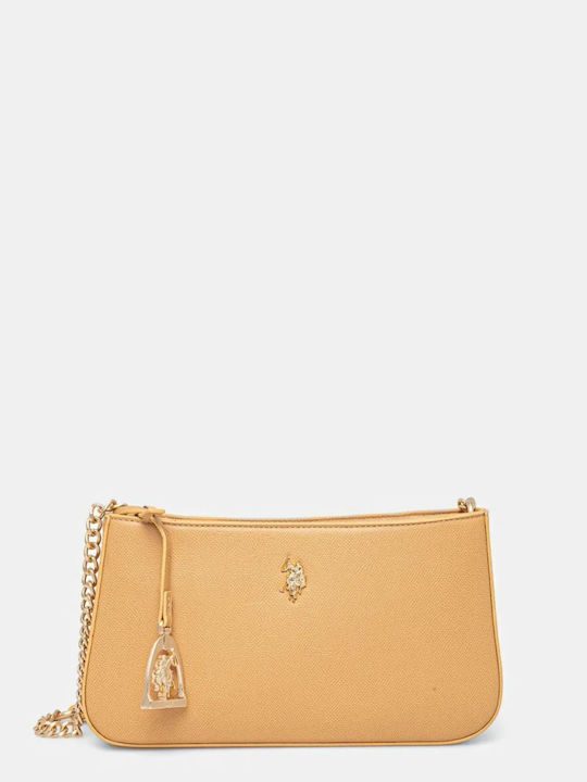 U.S. Polo Assn. Damentasche Schultertasche Beige