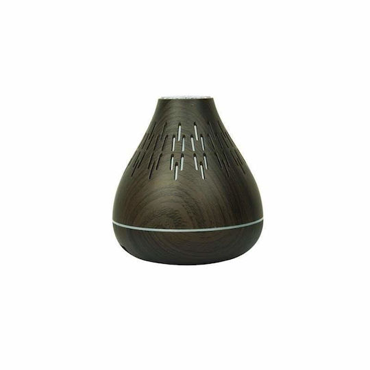 Siks Ultraschall-Luftbefeuchter Aroma Diffuser LED-Lichter Luftreiniger Dunkles Holz