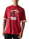 Miami Heat Athletic T-shirt Dark Red