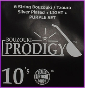 Prodigy Set of Strings for Bouzouki 10s Strings 10 - 22"