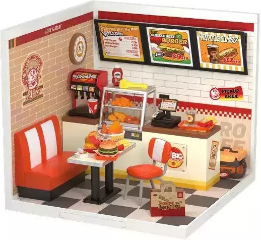 Robotime Construction Toy Yum Yum Burgers for Children 8+ years old+ Years
