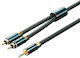 Vention Vention 3.5mm Jack Cable - 3.5mm Male to 3.5mm Male Green 5m with Gold Plated Terminals