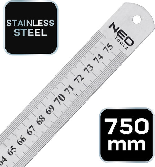 Linear Measuring Tool 75 Cm Stainless Steel