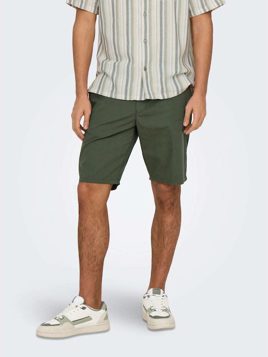 Ανδρική Βερμούδα Chino Olive
