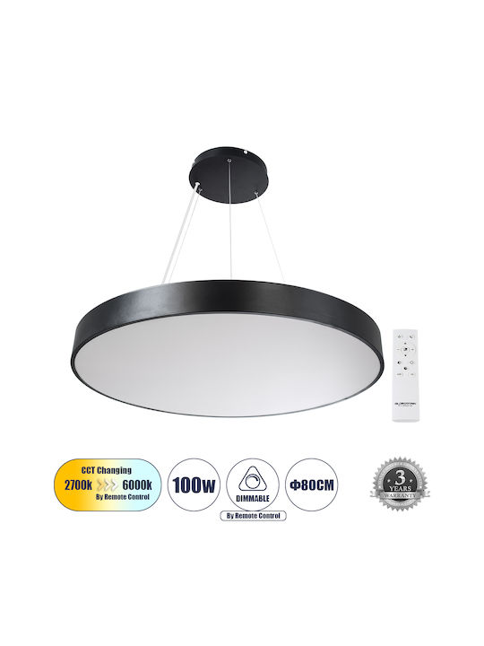 GloboStar Burton На открито LED Панел 100W с Топло бяло Светлина