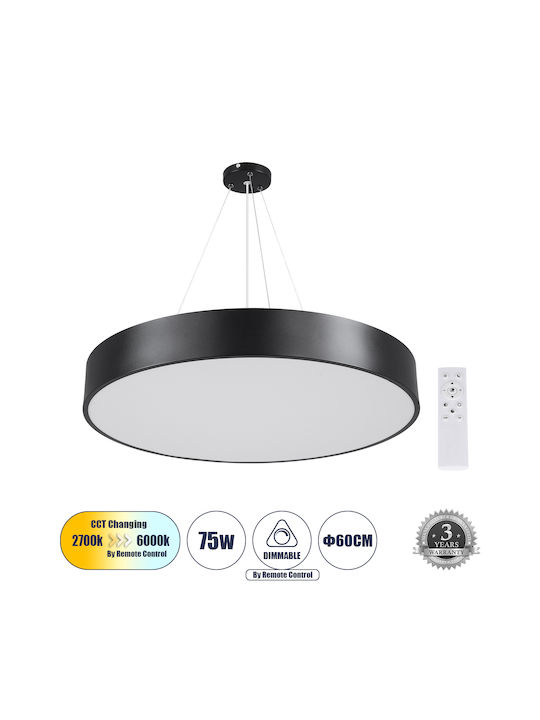 GloboStar Burton În aer liber Panou LED Putere 75W cu Alb Cald Lumini Lungime 60cm.
