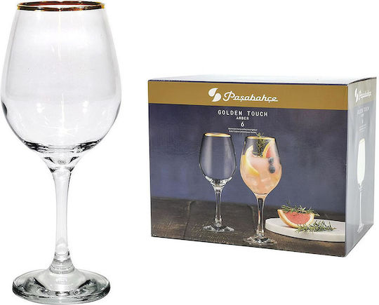 ArteLibre Set Pahare De Vin Cu Picior Din Sticlă 6 Bucăți