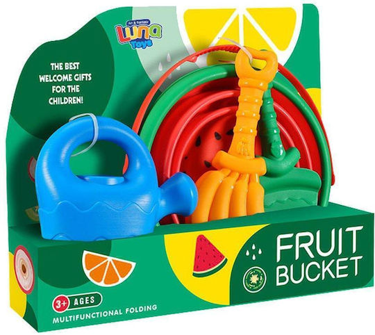 Zusammenklappbares Strand-Eimer-Set 4-teilig 33x9x26cm Luna
