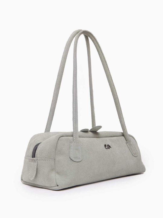 Leder Damentasche Schultertasche Grün