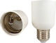 Universe Socket Extension for Socket E27 in White color Set 1pcs 1-U006675