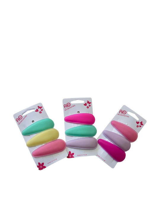 Ro-Ro Accessories Set of Kids Hair Clips with Hair Clip 3pcs (Various Designs) 3pcs