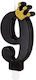 Candle Number 9 Black Gold Crown