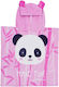 Girl's Poncho "Have Fun" Pink