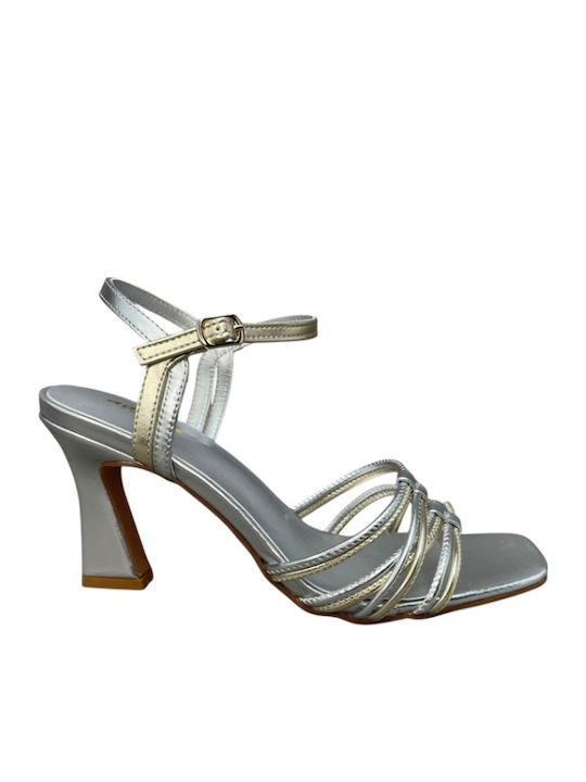 Adam's Shoes Πέδιλα Ασημί