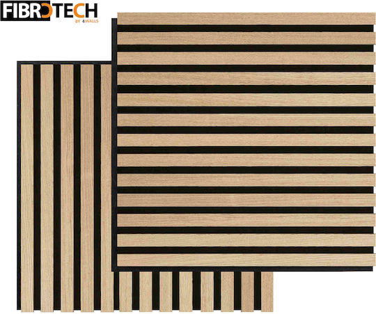 3D Wooden Decorative Sound-Absorbing Wall Panel – Square – Fibrotech – “ash” – 52cm X 52cm – 2 Pieces 2344644
