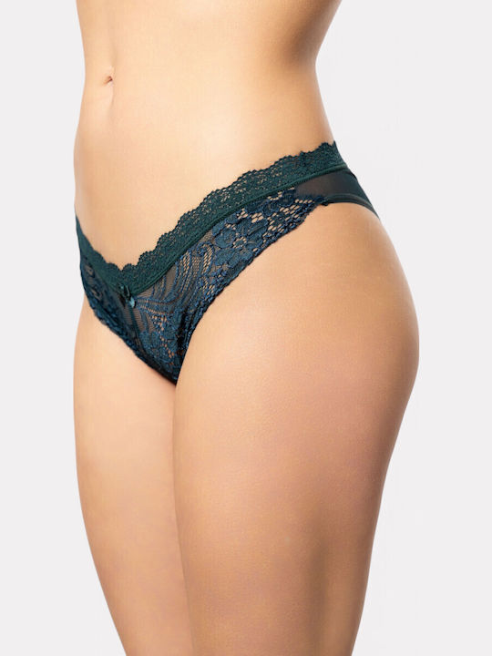 Women's Brazil with Lace Dark Green