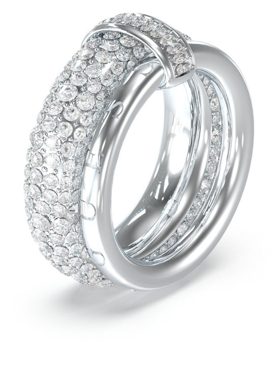 Guess Damen Ring mit Zirkonia aus Stahl