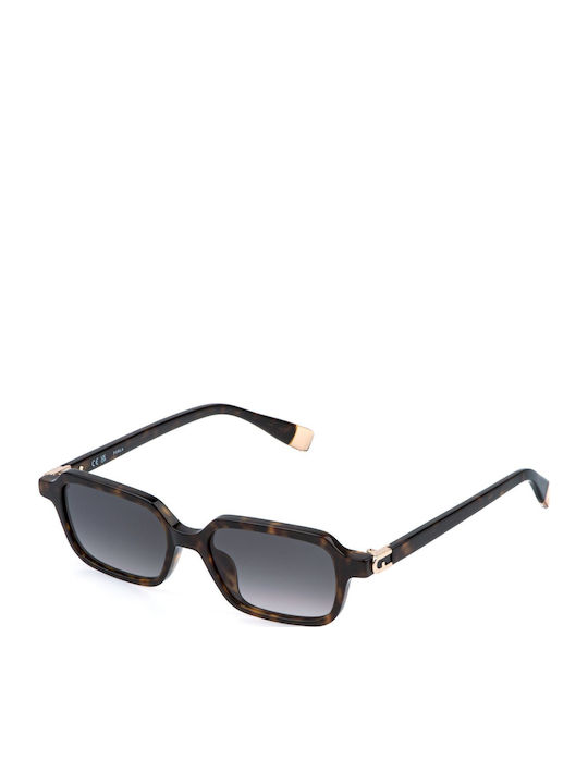 Furla Feminini Ochelari de soare cu Maro Tortoise Cadru și Gri Degrade Lentilă SFU971 02BL