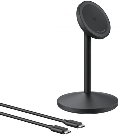 Anker Magsafe Charger 15W Power Delivery Black MagGo Stand
