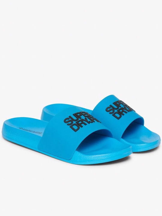 Superdry Ανδρικά Slides Μπλε