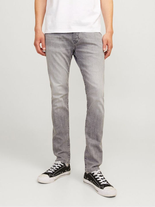 Glenn Men's Elastic Jeans Pants With Slim Fit Gray