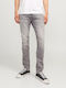 Glenn Men's Elastic Jeans Pants With Slim Fit Gray