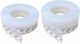Set 2 benzi de etanșare din silicon Siks ușă fereastră cabină de duș transparent 25 mm x 1,8 m + 45 mm x 1,8 m