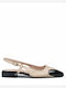 Γυναικείες Μπαλαρίνες Slingback με Λουράκι σε Μπεζ Χρώμα