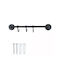 Triple Bathroom Hook Metal Matte Black Galifas 520003 Galifas