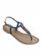 Women's Flat Sandals in Blue Color