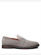 Velour Ανδρικά Loafers σε Γκρι Χρώμα