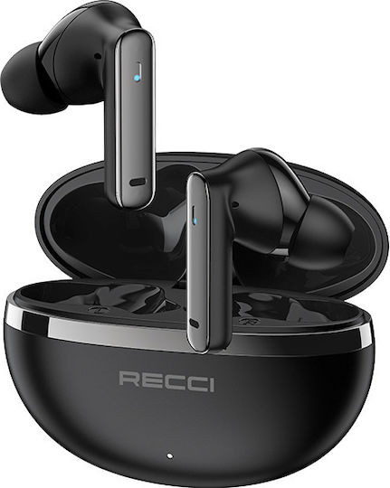 Recci REP-W88 In-ear Bluetooth Handsfree Earphones with Charging Case Black
