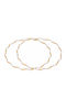 Gold-Plated Twisted Crowns White Enamel 051174 051174 Brass