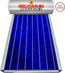 Helioakmi Megasun 2 Încălzitor solar de apă 160lt Sticlă Dublă acțiune 2.62 m² Selectiv