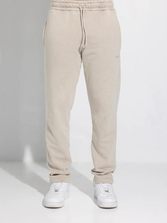 Sweatpants with Elastic Beige