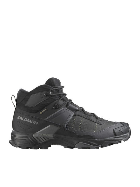 Salomon X Ultra 5 Mid Ανδρικά Ορειβατικά Gore-Tex Μαύρα
