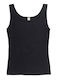 Women's T-Shirt with Spaghetti Strap Black