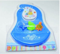 Lazarid Waterproof Bib Silicone Blue