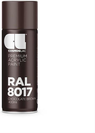 Cosmos Lac Σπρέι Βαφής Ακρυλικό Καφέ RAL 8017 Chocolate Brown 400ml