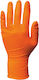 Orange Powder-Free Disposable Nitrile Gloves XL
