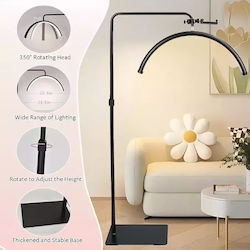 Επιδαπέδιο Φωτιστικό Led 36w Half Moon Τηλεκοντρόλ Hd-m6x – Μαύρο