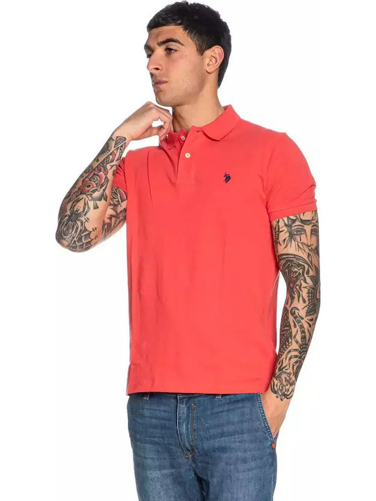 U.S. Polo Assn. Pique Polo T-shirt Μπορντό