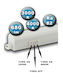 LED Light T5 8W 57cm CCT Tunable 3000/4000K 230V 720 Lm 1m Cable Switch Universe 2-u011648