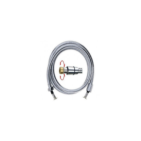 Interflex Σπιράλ Μπάνιου Ενισχυμένο Χρωμέ Stainless Steel 1.75m 027793