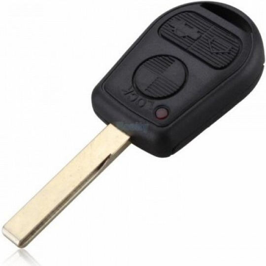 Car Key Shell with Blade with 3 Buttons for Bmw