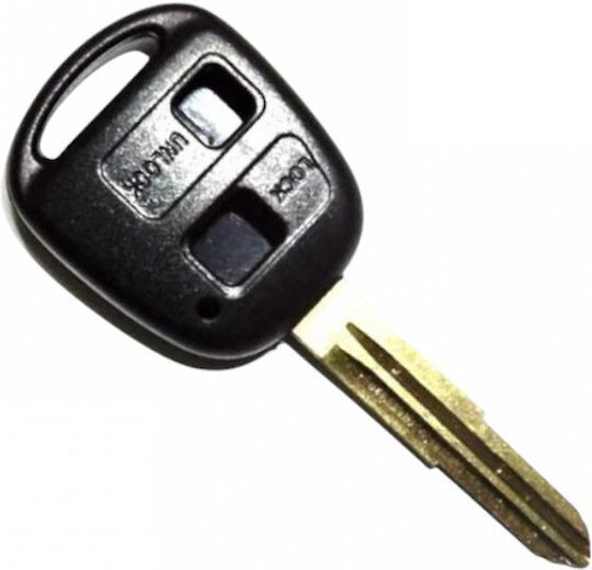 Carcasă cheie auto cu lamă cu 2 butoane pentru Toyota